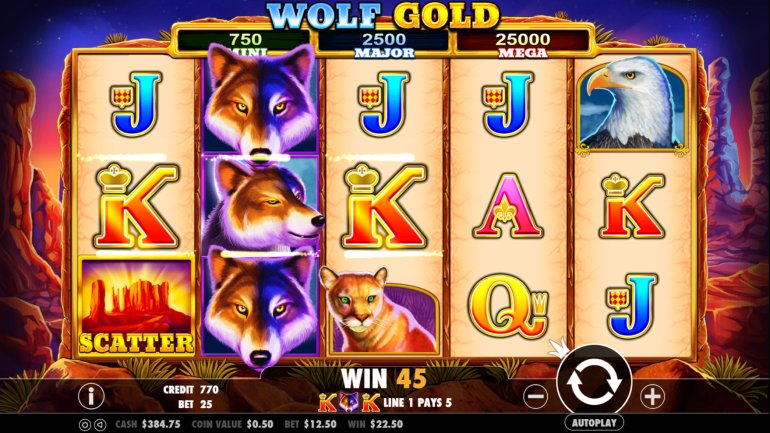 игровой автомат Wolf Gold